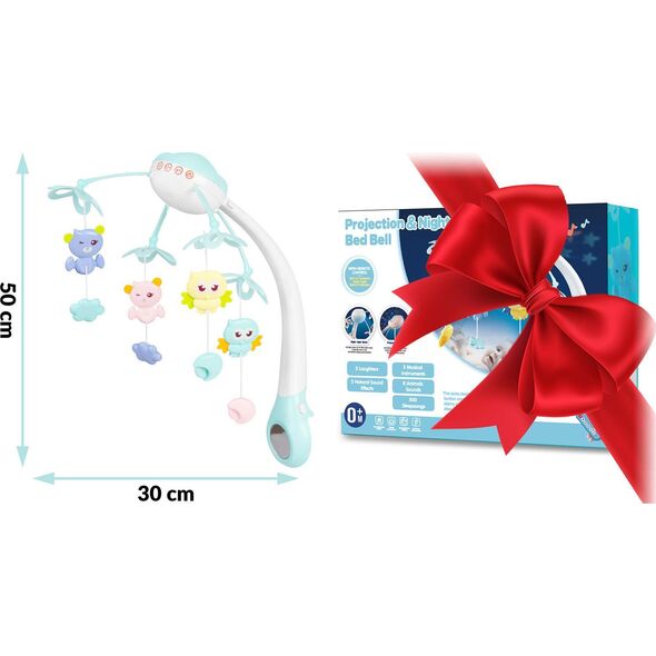 Ricokids Karuzela do łóżeczka z projektorem RK-813 niebieska