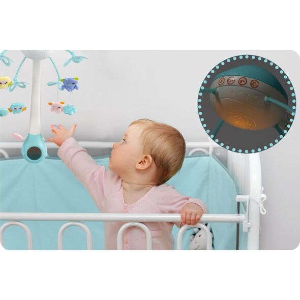 Ricokids Karuzela do łóżeczka z projektorem RK-813 niebieska