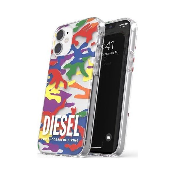 Diesel DIESEL CLEAR CASE PRIDE CAMO AOP IPHONE 12 MINI WIELOBARWNY standard