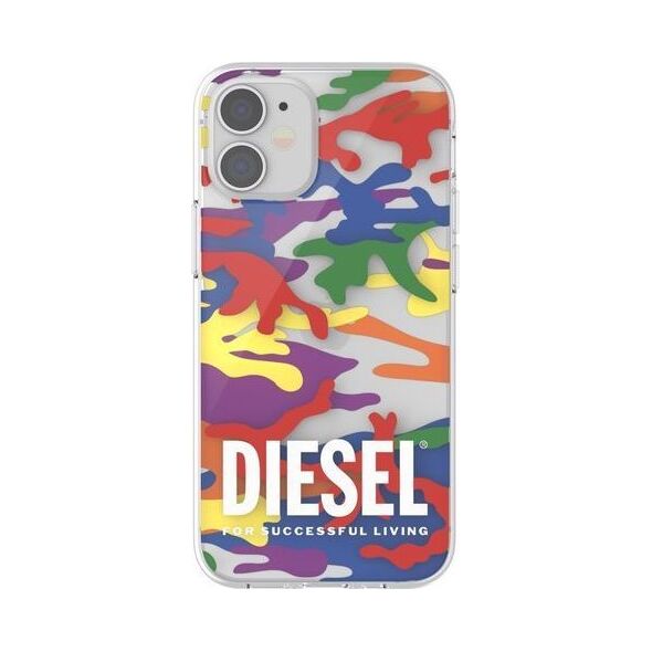 Diesel DIESEL CLEAR CASE PRIDE CAMO AOP IPHONE 12 MINI WIELOBARWNY standard