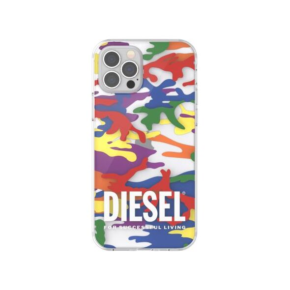 Diesel DIESEL CLEAR CASE PRIDE CAMO AOP IPHONE XR WIELOBARWNY standard