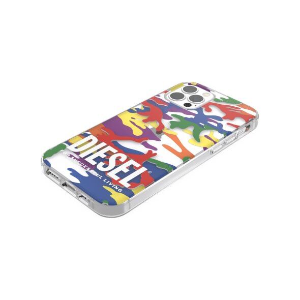 Diesel DIESEL CLEAR CASE PRIDE CAMO AOP IPHONE XR WIELOBARWNY standard