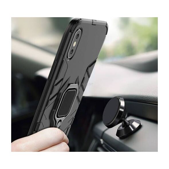 ETUI ARMOR RING MAGNETIC HUAWEI P SMART 2021 CZARNY standard