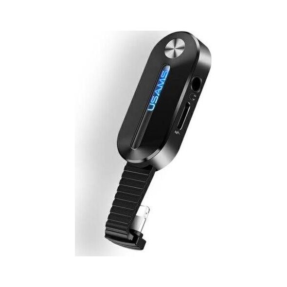 Adapter USB Usams AU10 Lightning - Jack 3.5mm + Lightning Czarny  (US-SJ358)