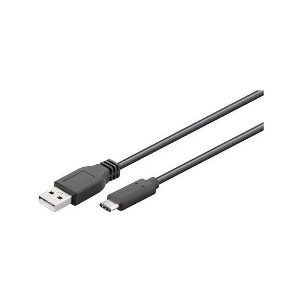 Kabel USB Goobay USB-A - USB-C 1 m Czarny (55466)