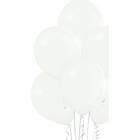 Belball Balony pastelowe Białe, B105, 30 cm, 100 szt.