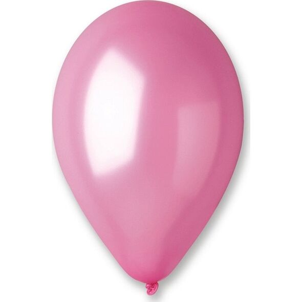 Gemar Balony metaliczne Różowe, GM120, 33 cm, 50 szt.