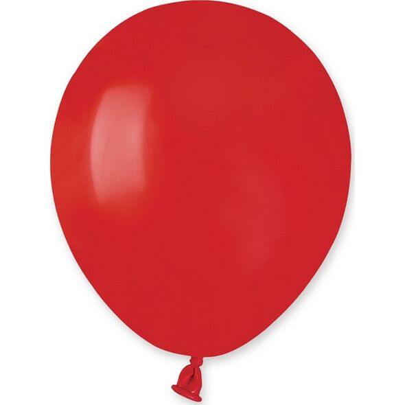 Gemar Balony pastelowe Czerwone, A50/45, 13 cm, 100 szt.
