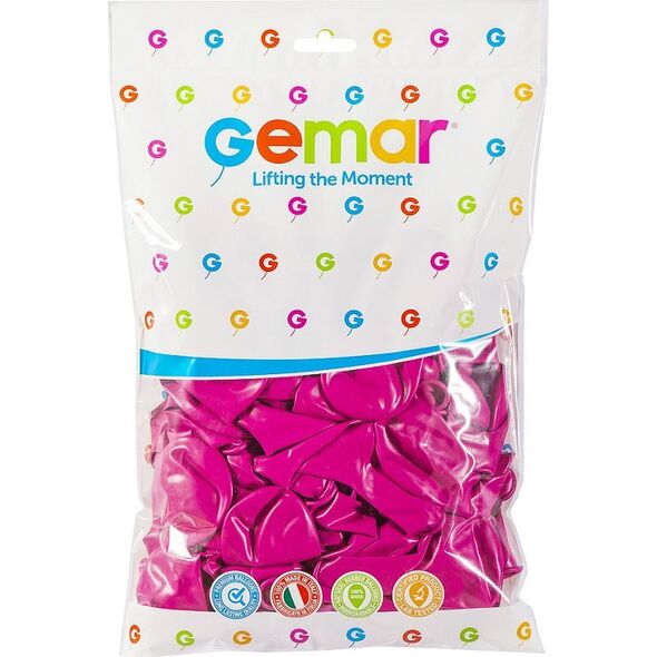 Gemar Balony pastelowe Ciemnoróżowe, G110, 30 cm, 100 szt.