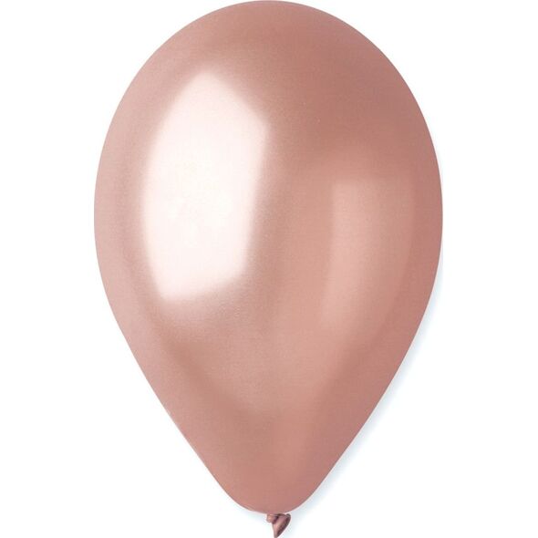 Gemar Balony metaliczne Różowo-Złote, GM110, 30 cm, 100 szt.