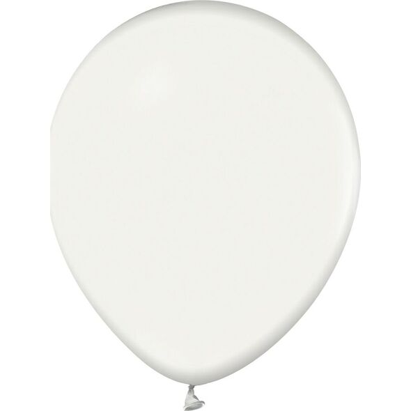 GoDan Balony metaliczne Białe, B&C, 30 cm, 50 szt.