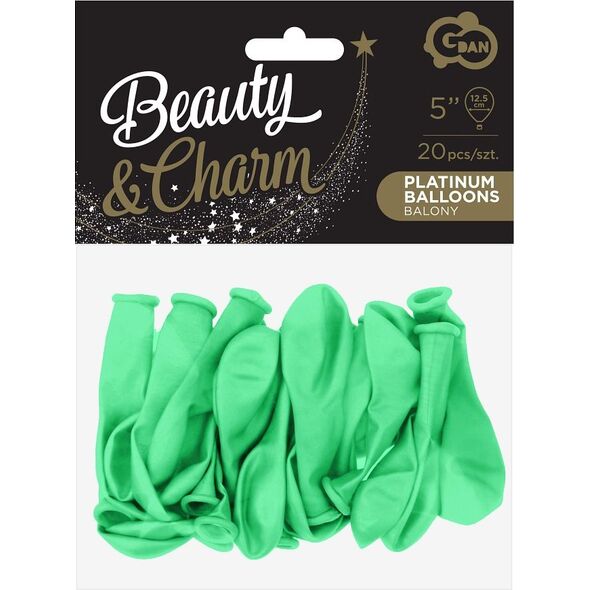 GoDan Balony pastelowe Miętowe , B&C, 13 cm, 20 szt.