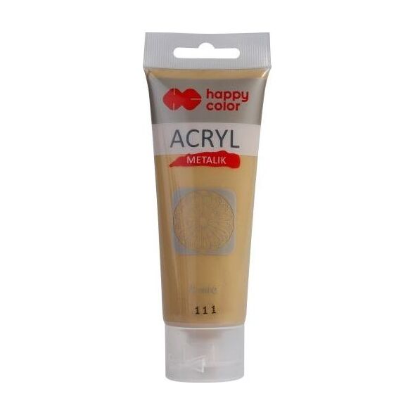 GDD Farba akrylowa 75ml złoto metalik HAPPY COLOR