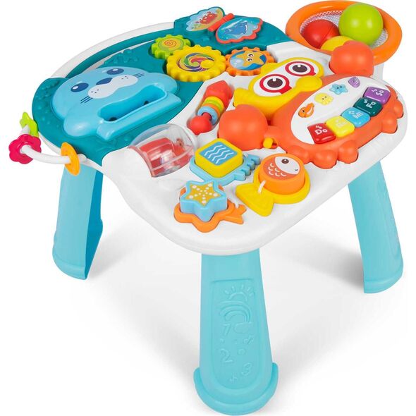 Ricokids Pchacz stolik edukacyjny 2w1 RK-810 biało-niebieski