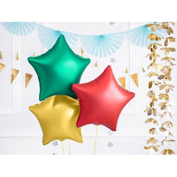 Party Deco Balon foliowy gwiazdka 48cm czerwony