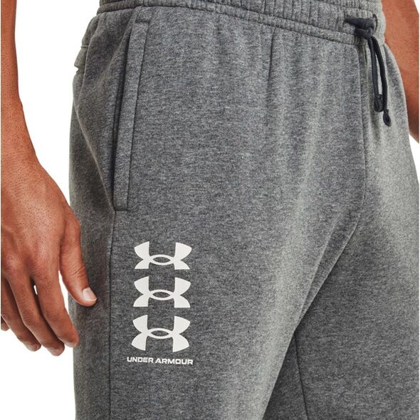 Under Armour Spodnie męskie Under Armour Rival Fleece 3Logo Jogger ciemnoszare 1357131 012 S
