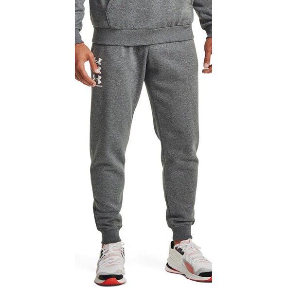 Under Armour Spodnie męskie Under Armour Rival Fleece 3Logo Jogger ciemnoszare 1357131 012 S