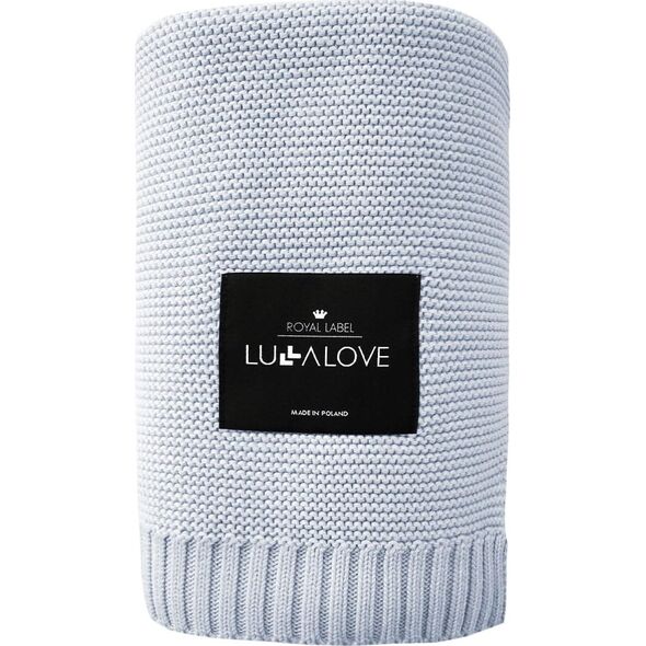 LullaLove Bambusowy kocyk 80x100 frozen blue limited Lullalove