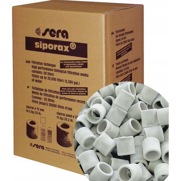 Sera Wkład biologiczny Siporax Professional 15 mm 14,5 kg