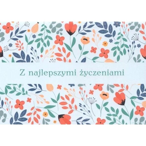 Szaron A Kartka składana - Z najlepszymi życzeniami
