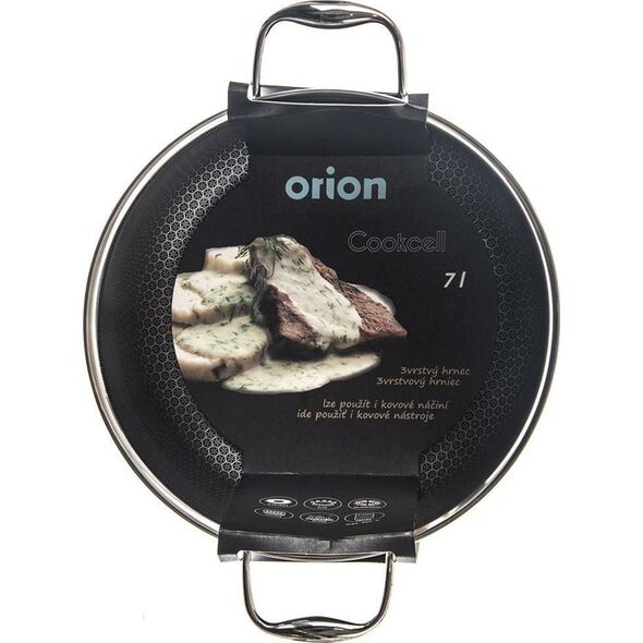 Orion Garnek stalowy z powłoką nieprzywierającą premium COOKCELL ORION 26 cm 7 l
