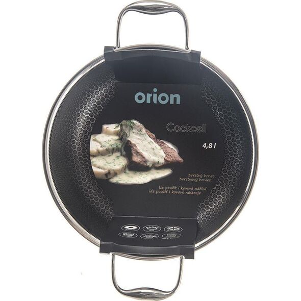 Orion Garnek stalowy z powłoką nieprzywierającą premium COOKCELL ORION 24 cm 4,8 l