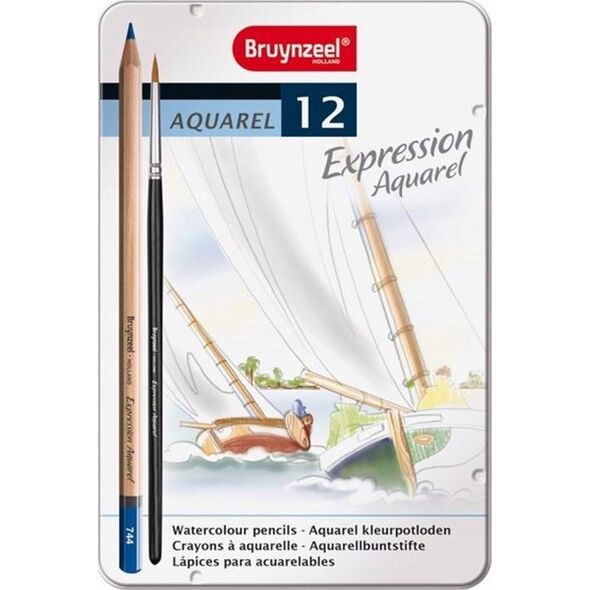 BRUYNZEEL SAKURA Bruynzeel Expression Aquarel Kredki 12 kol