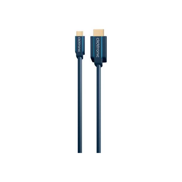 Kabel USB Clicktronic USB-C - HDMI 2 m Granatowy (JAB-6440379)