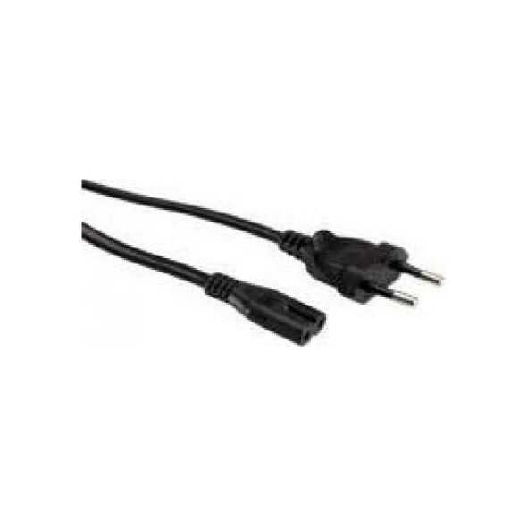 Kabel zasilający Value Value Kabel zasilający Euro 2-pin czarny 1.8m