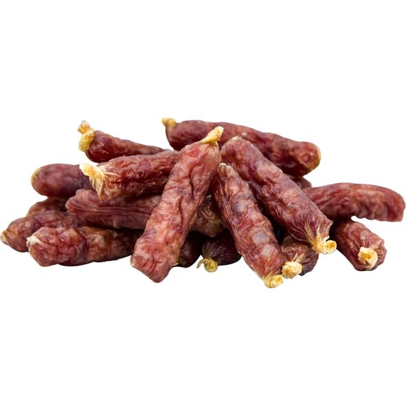 Hau&Miau Kiełbaski z kaczki we flaku 11 cm Hau&Miau HM-8129 500 g