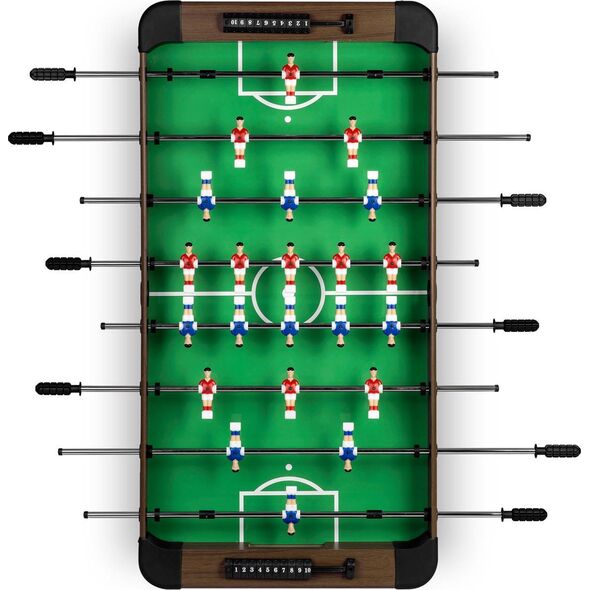 Neo-Sport Stół do gry w piłkarzyki, ciemny brąz 118x61x79 cm (NS-804)