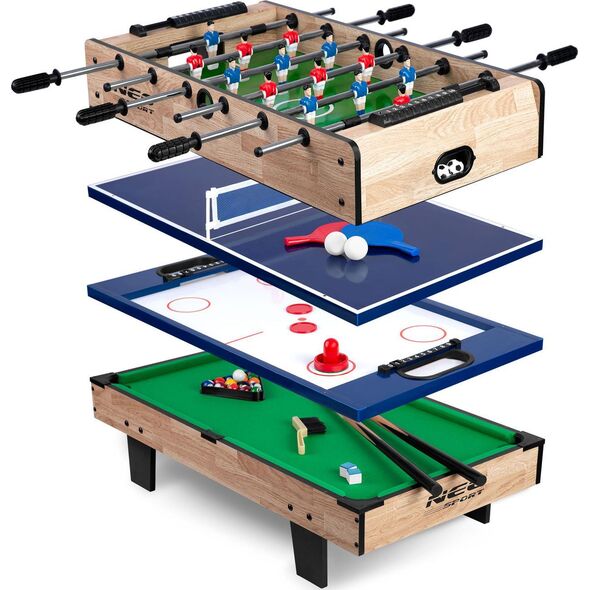 Neo-Sport Stół do gry multi, drewniany 4w1 80x43x30 cm (NS-800)