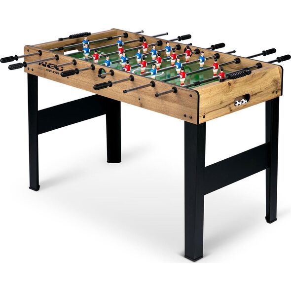 Neo-Sport Stół do gry w piłkarzyki, drewniany 118x61x79 cm (NS-805)