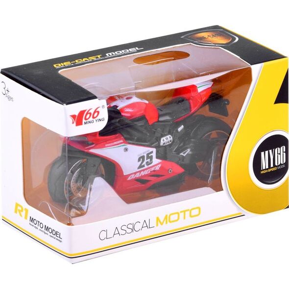 Jokomisiada Diecast model Motocykl z naciągiem zabawka ZA3933