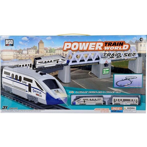 Jokomisiada Kolejka elektryczna Nowoczesny pociąg 366cm (RC0469)