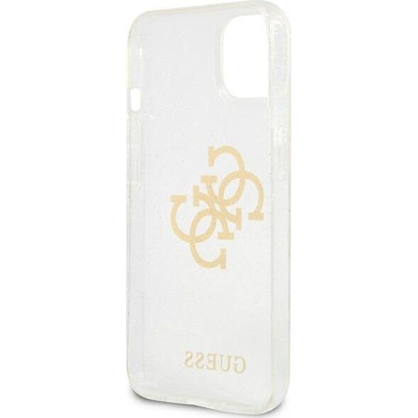 Guess Etui Guess GUHCP13SPCUGL4GTR Apple iPhone 13 mini transparent hard case Glitter 4G Big Logo