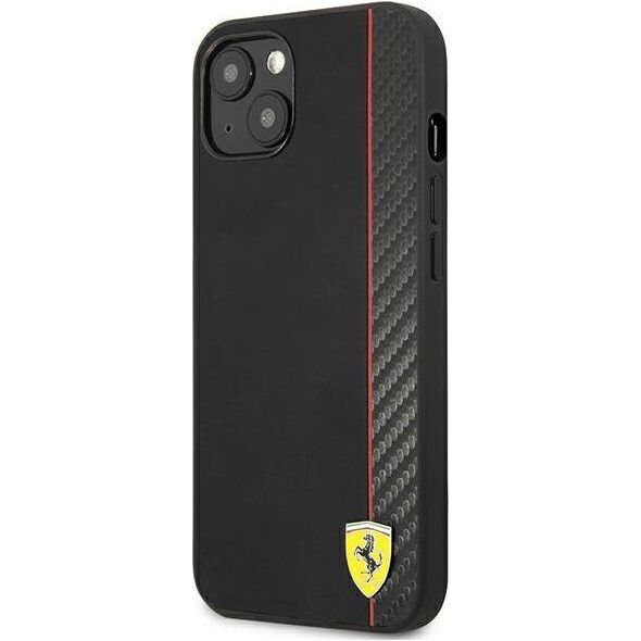 Ferrari Ferrari FESAXHCP13SBK iPhone 13 mini 5,4" czarny/black hardcase On Track Carbon Stripe