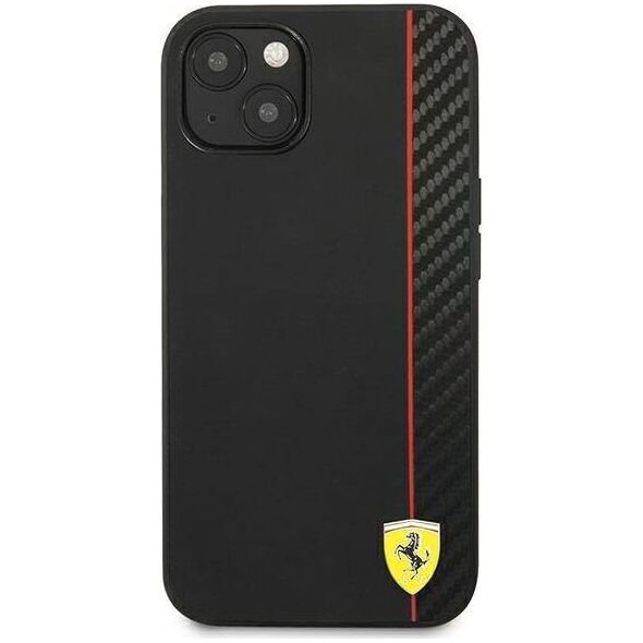 Ferrari Ferrari FESAXHCP13SBK iPhone 13 mini 5,4" czarny/black hardcase On Track Carbon Stripe