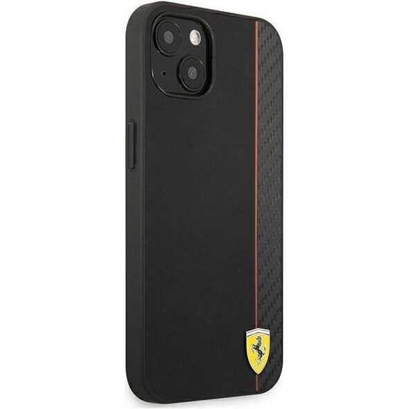 Ferrari Ferrari FESAXHCP13SBK iPhone 13 mini 5,4" czarny/black hardcase On Track Carbon Stripe