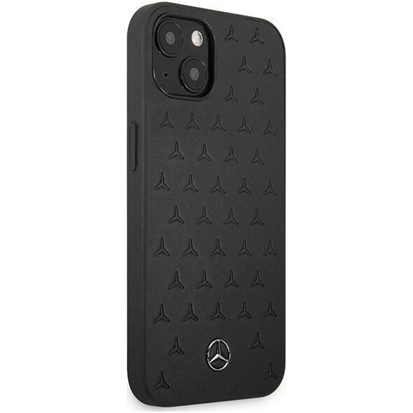 Mercedes Mercedes MEHCP13SPSQBK iPhone 13 mini 5,4" czarny/black hardcase Leather Stars Pattern