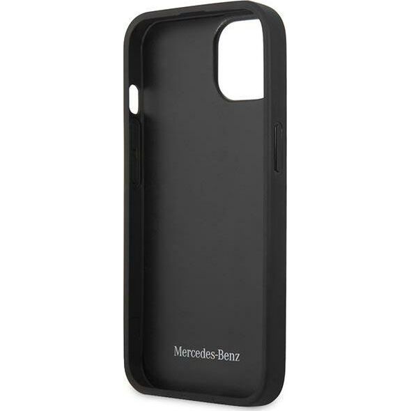 Mercedes Mercedes MEHCP13SPSQBK iPhone 13 mini 5,4" czarny/black hardcase Leather Stars Pattern