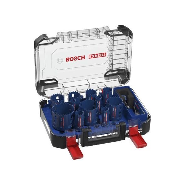 Bosch Bosch hole saw Tough material set 14 pieces - 2608900448 EXPERT RANGE