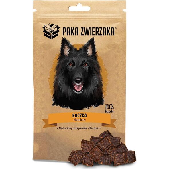 Paka Zwierzaka Paka Zwierzaka Chunkies 100 % Kaczka Przysmak Dla Psa 80 g
