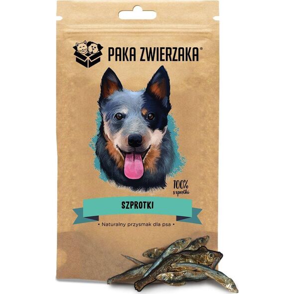 Paka Zwierzaka Paka Zwierzaka Szprotki 100 % Przysmak Dla Psa 60 g