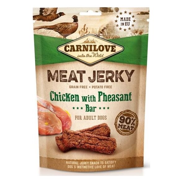Brit Carnilove Dog Jerky Chicken with Pheasant Bar - kurczak i bażant 100g