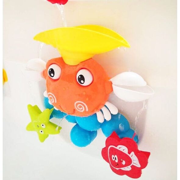 Jokomisiada Zabawka do kąpieli Kolorowy krab z fontanna ZA3698