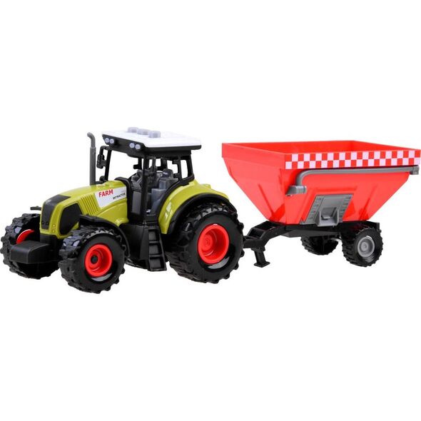 Jokomisiada Zestaw 3 x Traktor + przyczepa dla farmera ZA3908