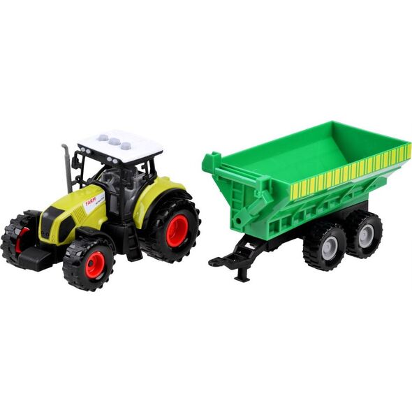 Jokomisiada Zestaw 3 x Traktor + przyczepa dla farmera ZA3908