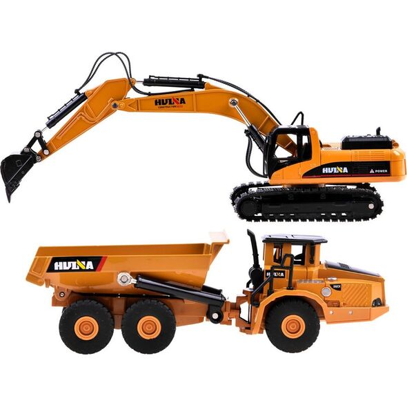 Jokomisiada Zestaw metalowa koparka + wywrotka modele ZA3910