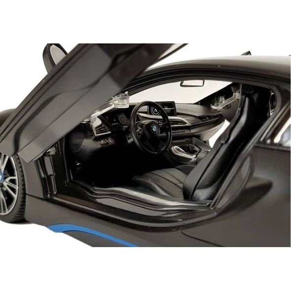 Rastar Auto R/C BMW i8 Rastar 1:14 Czarny Drzwi Automatyczne